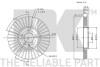 Диск тормозной перед. (288мм)) Skoda Rapid 12-, Fabia, Octavia /VW Golf IV, Polo NK 204760 (фото 3)