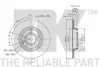 Диск гальмівний VW T4 96-дн. 280x12mm NK 204767 (фото 3)