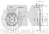 Диск тормозов. Seat / VW Golf II-IV / Passat 84-> вентил. NK 209934 (фото 3)