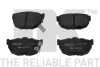 Тормозные колодки дисковые задние Kia Cerato 04- / Hyundai Elantra 00- NK 222222 (фото 1)