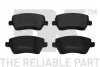 Тормозные колодки передние дисковые Dacia Dokker, Duster, Logan // Nissan Note // Renault Captur, Clio III, IV, Kangoo, Modus, Grand Modus 1.2-1.6 09.04- NK 222258 (фото 1)