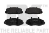 Комплект перед тормозов. колодок Ford Transit 91- / 14 "/ NK 222521 (фото 1)