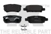 Тормозные колодки дисковые зад. Citroen C4 / Jeep Compass, Patriot / Mitsubishi Lancer, Outlander, Pajero / Peugeot 4007 1.6-3.8V6 04.00- NK 223027 (фото 1)