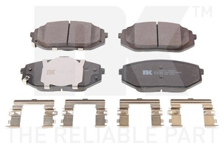 Фото 1 - гальмівні дискові колодки, комплект NK 223474 Гальмівні дискові колодки, комплект NK 223474 (фото 1)