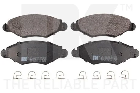 Тормозные колодки дисковые перед. Peugeot 206,306 1.1-1.9 93- NK 223739