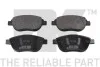 К-кт перед. тормозов колодки Citroen C4 Peugeot 307 1.6 / 1.6D / 2.0 11.04-07.11 NK 223740 (фото 1)