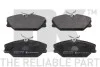 Колодки гальм. дискові перед. Renault Laguna I 93-01, Megane I 96-03, Safrane 96-00, Scenic I 99-03 NK 223946 (фото 1)