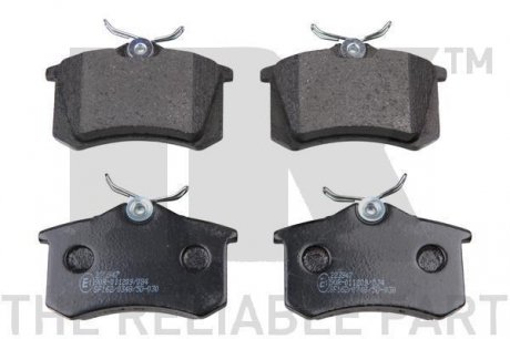 Тормозные колодки дисковые зад. Citroen / Peugeot / Renault / VAG (17mm) NK 223947 (фото 1)