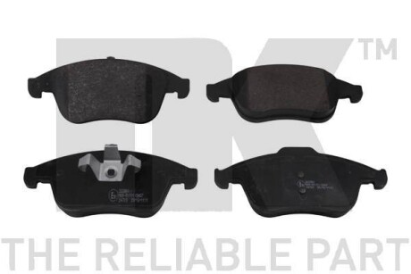 Тормозные колодки пер.Renault Laguna 1,5-3,0 07- NK 223961