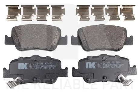 Гальмівні колодки дискові зад. Toyota Auris 1,4-2.2 D 06- NK 224586