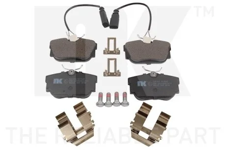 Тормозные колодки дисковые задние (С датчиком) VAG T4 97- NK 224753 (фото 1)