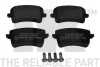 Тормозные колодки дисковые задние Audi A4 (B8) Avant S4 08- (до вентилируемых) NK 224796 (фото 1)