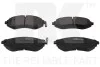 Тормозные колодки дисковые передние Chevrolet Aveo / Daewoo Kalos 02- NK 225016 (фото 1)