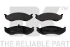 Тормозные колодки дисковые передние MB 300 / 300SL 85-89 / Jeep Cherokee 88-96 NK 229310 (фото 1)