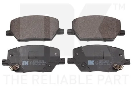 Комплект тормозных колодок переднего.. Fiat 500X Jeep Compass, Renegade 1.0-2.0D 07.14- NK 229340 (фото 1)