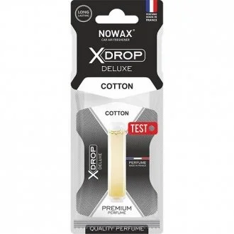 Ароматизатор рідкий Nowax 5мл. (карт. підставка) X Drop Delux - Cotton NOWAX NX00072