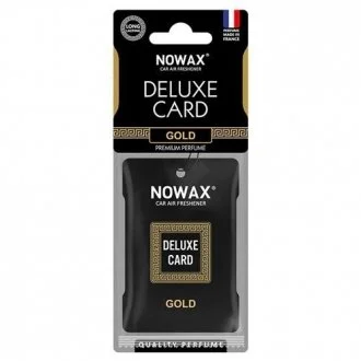 Ароматизатор целюлозний Nowax (на дзеркало) серія Delux Card - Gold NOWAX NX07731
