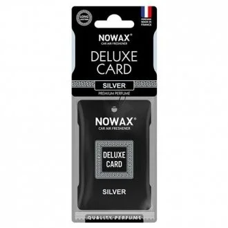 Ароматизатор целюлозний Nowax (на дзеркало) серія Delux Card - Silver NOWAX NX07732