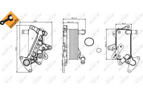 Радіатор масляний NRF 31357