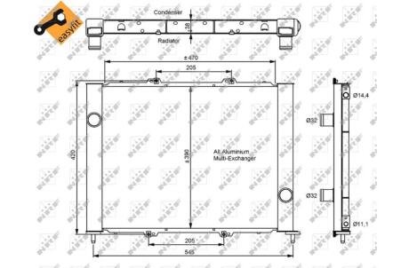 Конденсатор NRF 35887 (фото 1)