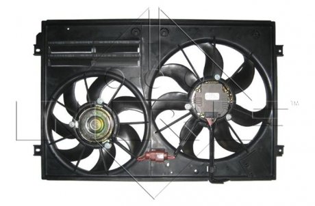 Вентилятор радиатора двойной с диффузором NRF 47387 (фото 1)