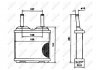 Радіатор пічки Opel Corsa A, Corsa A Tr 1.0-1.6 09.82-03.93 NRF 52113 (фото 2)