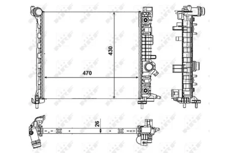 Радіатор охолодження NRF 53008