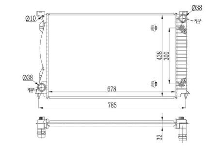 Радіатор охолодження NRF 53023
