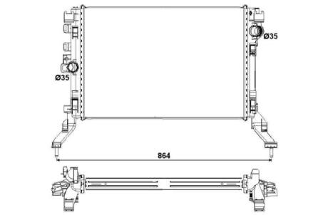 Радіатор охолодження NRF 53027