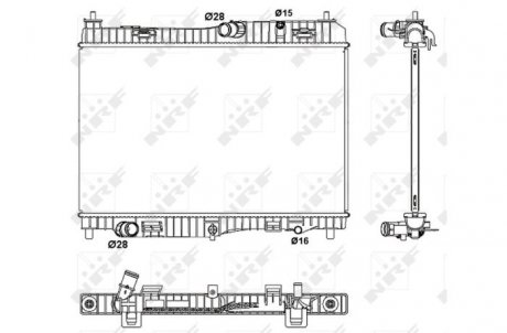 Радиатор NRF 53043