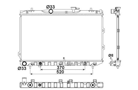 Радіатор охолодження NRF 53162