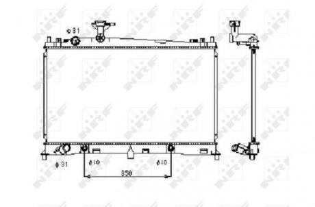 Радіатор NRF 53410 (фото 1)