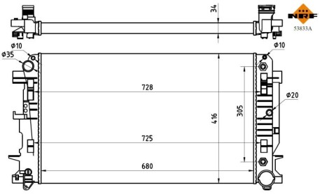 Радіатор NRF 53833A