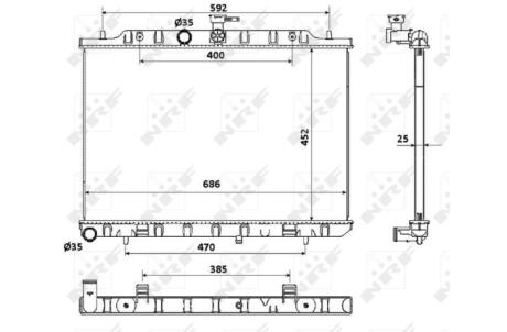 Радіатор охолодження NRF 53911