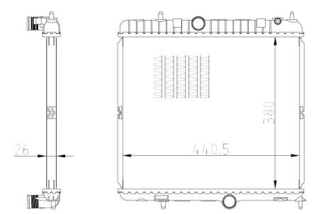 Радіатор NRF 550021