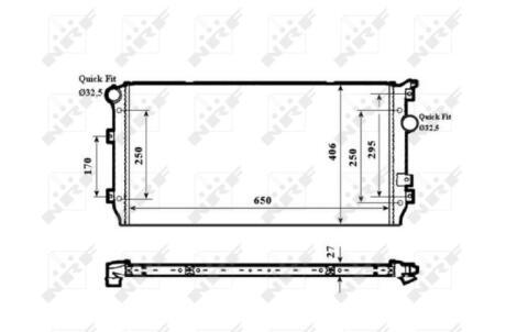 Радіатор охолодження NRF 58339