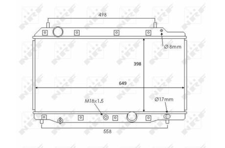 Радіатор охолодження NRF 58383