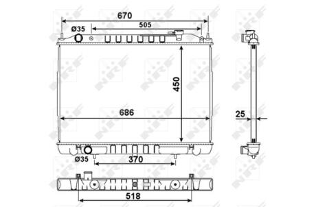Радіатор охолодження NRF 58418