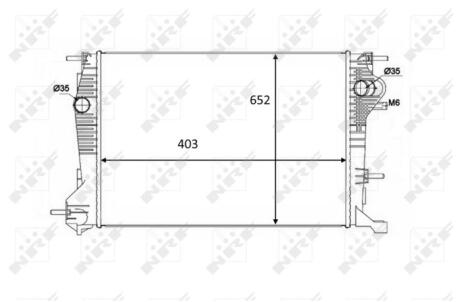 Радіатор охолодження NRF 58488