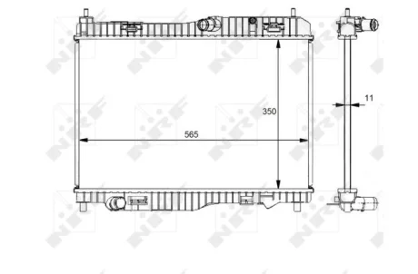 Радіатор охолодження NRF 59138