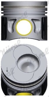 Поршень у комплекті на 1 циліндр, STD NURAL 87-114907-56