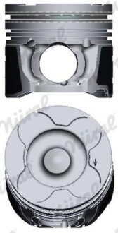Поршень з кільцями OPEL 84.5 X22DTH/Y22DTR/Y22DTH NURAL 87-126007-10
