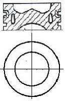 Поршень в комплекте на 1 цилиндр, 2-й ремонт (+0,50) NURAL 87-432307-00