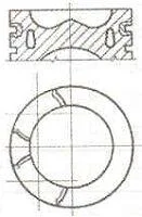 Поршень (85 мм) Citroen - RHD (DW10CB),RHD (DW10CTED4),RHE (DW10CTED4),RHH (DW10CTED4) NURAL 8744310000