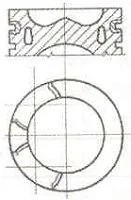 Поршень NURAL 8744310800
