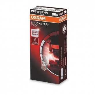Автолампа W5W W2,1x9,5d 7 W прозрачная OSRAM 2845TSP