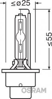 Лампа ксеноновая D2S XENARC ORIGINAL 85В, 35Вт, P32d-2 OSRAM 4008321184573 (фото 1)