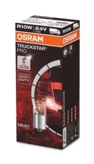 Автолампа R10W BA15s 12,5 W прозрачная OSRAM 5637TSP