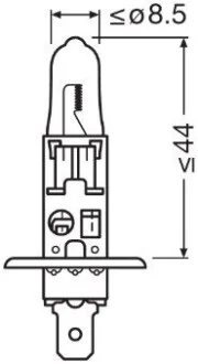 Фото 1 - автолампа H1 P14,5s 55 W прозрачная OSRAM 64150NBU Автолампа H1 P14,5s 55 W прозрачная OSRAM 64150NBU (фото 1)