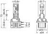 Комплект ламп (2шт.) LED H15 16.5/3.8W 12V PGJ23t-1 6500К OSRAM 64176DWESYHCB (фото 3)